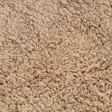 Bathroom Mat Set 3 Pieces Fabric Beige - 45-Degree Angle