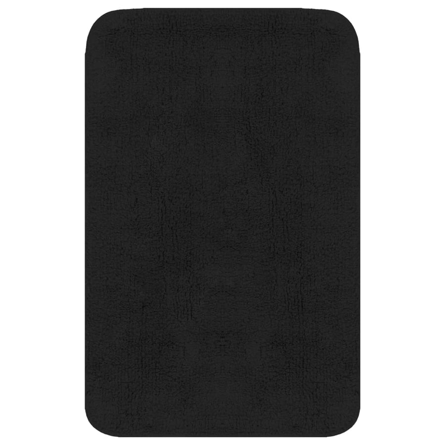 Bathroom Mat Set 2 Pieces Fabric Anthracite