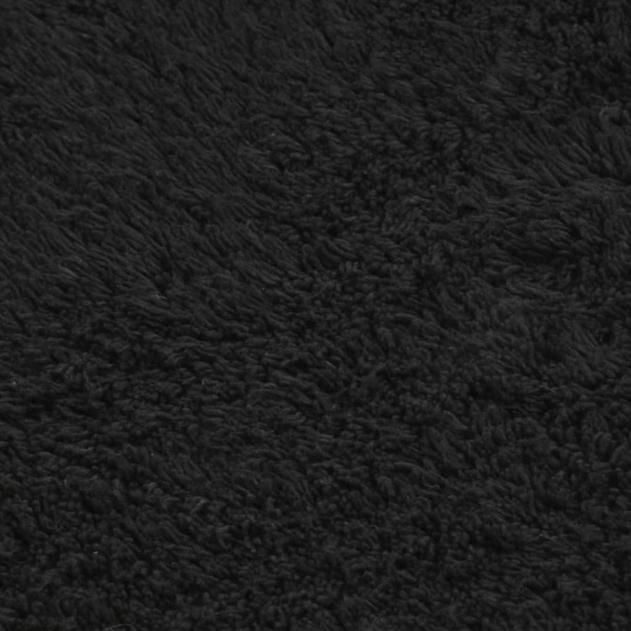 Bathroom Mat Set 2 Pieces Fabric Anthracite