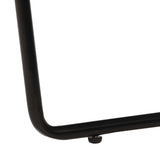 Chair Brown Real Leather - Close-Up Angle