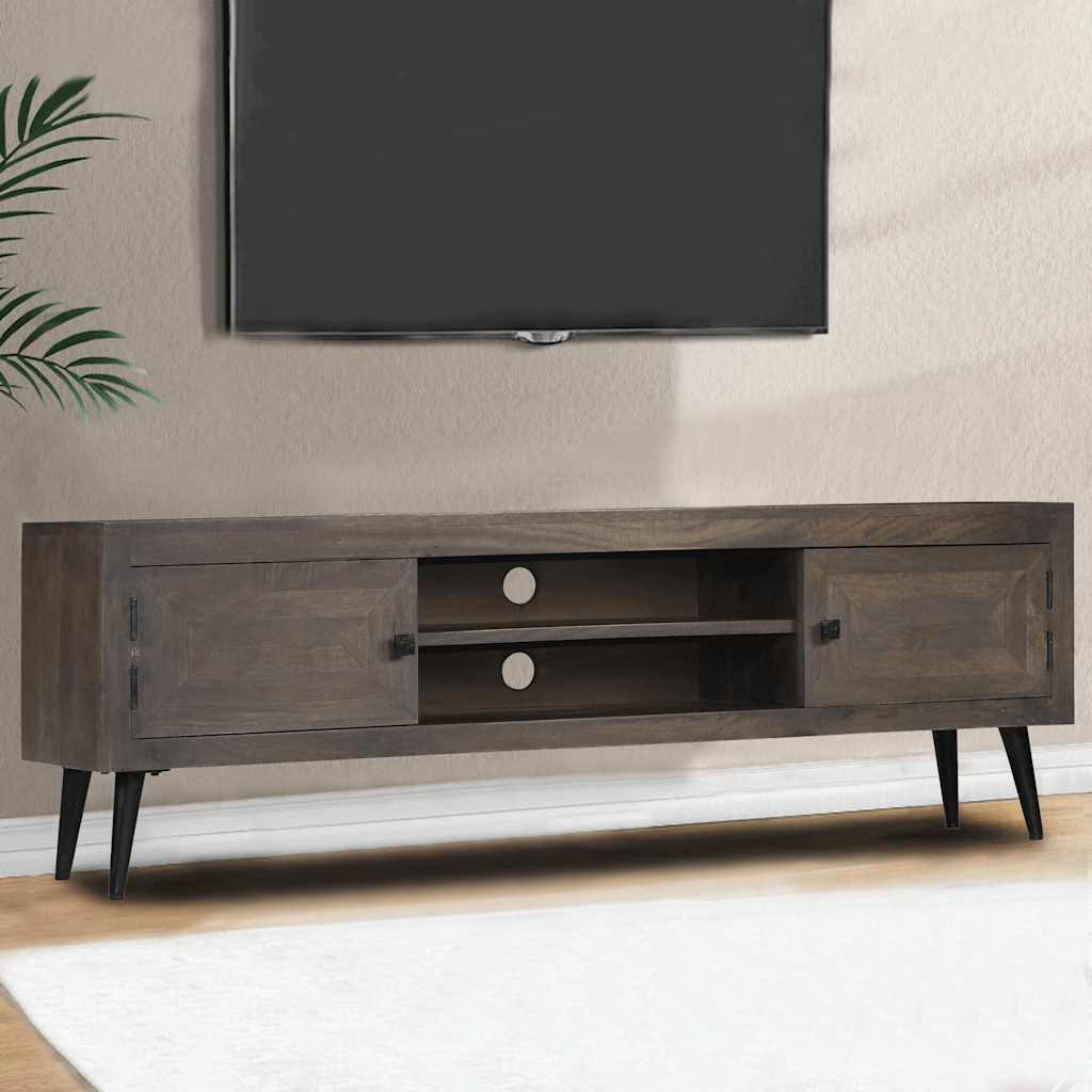 TV Cabinet Solid Mango Wood 140x30x45 cm