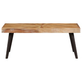 Coffee Table Solid Wood Mango 90x55x36 cm - Front View
