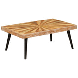 Coffee Table Solid Wood Mango 90x55x36 cm - Low Angle