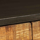 TV Cabinet Solid Mango Wood 140x30x45 cm - 45-Degree Angle