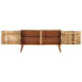 Sideboard Solid Mango Wood 110x30x60 cm - 45-Degree Angle