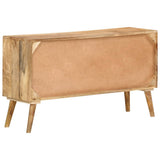 Sideboard Solid Mango Wood 110x30x60 cm - Rear View