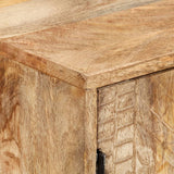 Sideboard Solid Mango Wood 110x30x60 cm - Close-Up Angle