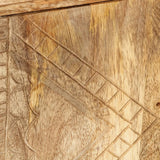 Sideboard Solid Mango Wood 110x30x60 cm - Low Angle