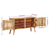 Sideboard Solid Mango Wood 110x30x60 cm - Extra Image