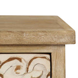 Bedside Table Solid Mango Wood 40x30x50 cm