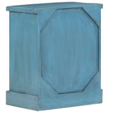 Bedside Table Solid Mango Wood 40x30x50 cm Blue
