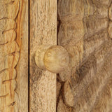Bedside Table Solid Mango Wood 40x30x50 cm - Low Angle