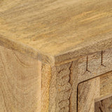 Bedside Table Solid Mango Wood 40x30x50 cm - Extra Image