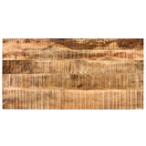 Tractor Bar Table Solid Mango Wood Red 60x120x107 cm - Close-Up Angle