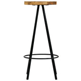 Bar Chairs 2 pcs Solid Mango Wood - Side View