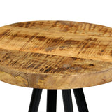 Bar Chairs 2 pcs Solid Mango Wood - 45-Degree Angle