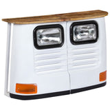 Truck Sideboard Solid Mango Wood White - Low Angle