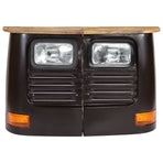 Truck Sideboard Solid Mango Wood Dark Grey