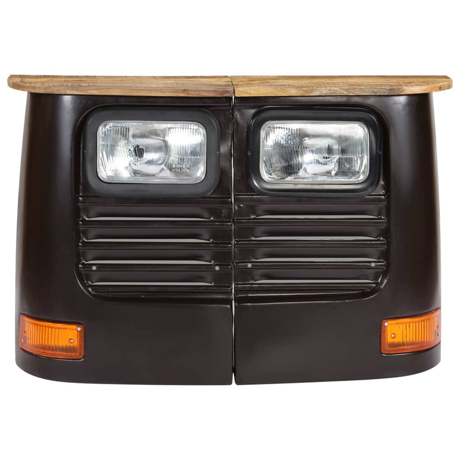 Truck Sideboard Solid Mango Wood Dark Grey