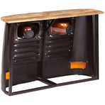 Truck Sideboard Solid Mango Wood Dark Grey