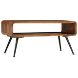 Coffee Table Solid Acacia Wood 95x40x45 cm - Front View