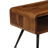 Coffee Table Solid Acacia Wood 95x40x45 cm - Top-Down View