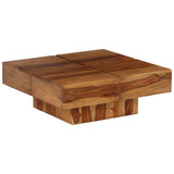 Coffee Table 80x80x30 cm Solid Wood Acacia - Close-Up Angle