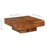 Coffee Table 80x80x30 cm Solid Wood Acacia - Extra Image
