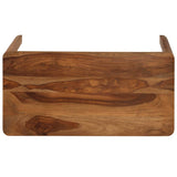 Dining Table Solid Acacia Wood 120x60x76 cm - Side View