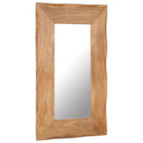 Cosmetic Mirror 50x80 Cm Solid Acacia Wood - Front View