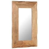 Cosmetic Mirror 50x80 Cm Solid Acacia Wood