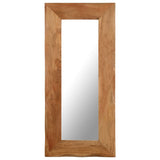 Cosmetic Mirror 50x110 Cm Solid Acacia Wood
