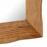 Cosmetic Mirror 50x110 cm Solid Acacia Wood - Side View