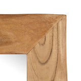 Cosmetic Mirror 50x110 cm Solid Acacia Wood - Top-Down View