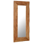 Cosmetic Mirror 50x110 Cm Solid Acacia Wood