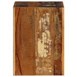 Stool 40x30x40 Cm Solid Reclaimed Wood - Side View