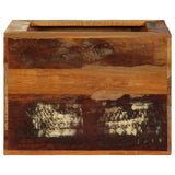 Stool 40x30x40 Cm Solid Reclaimed Wood - Top-Down View