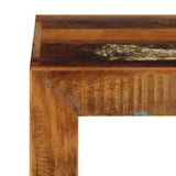 Stool 40x30x40 Cm Solid Reclaimed Wood - 45-Degree Angle