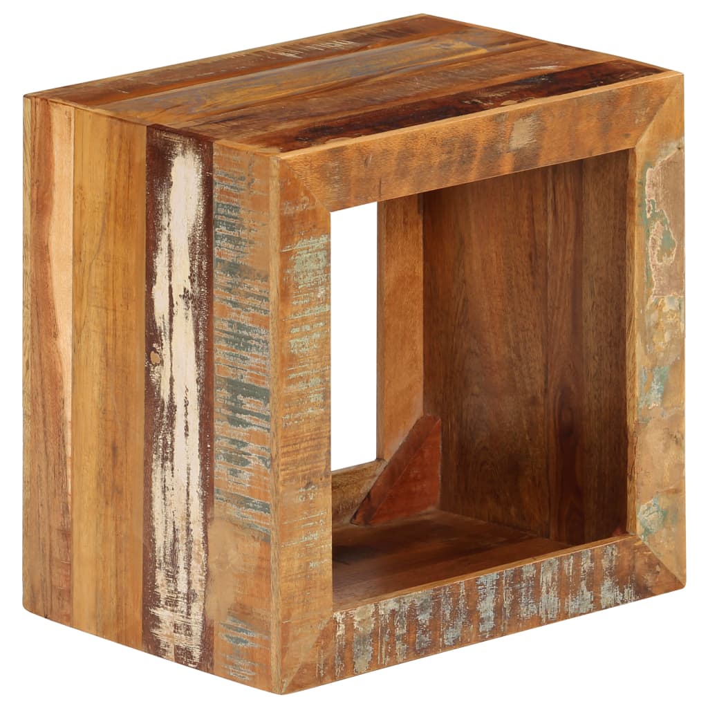 Stool 40x30x40 Cm Solid Reclaimed Wood
