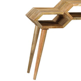 Console Table Solid Wood Mango 90x35x76 cm - Close-Up Angle