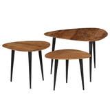 Coffee Table Set 3 Pieces Solid Acacia Wood - Extra Image