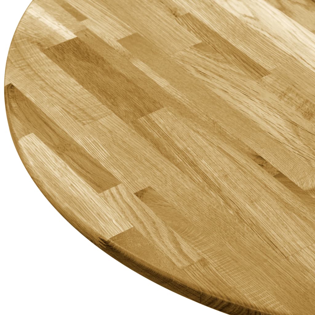 Table Top Solid Oak Wood Round 23 mm 500 mm