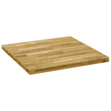 Table Top Solid Oak Wood Square 44 mm 80x80 cm
