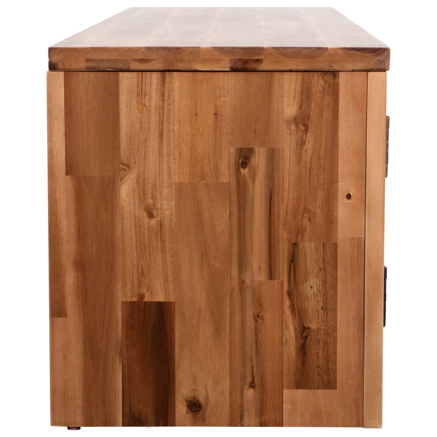 TV Cabinet Solid Acacia Wood 120x35x40 cm