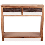 Console Table Solid Acacia Wood 86x30x75 cm