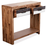 Console Table Solid Acacia Wood 86x30x75 cm - Top-Down View