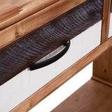 Console Table Solid Acacia Wood 86x30x75 cm - 45-Degree Angle