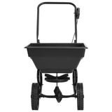 Walk Behind Salt Spreader PVC and Steel 80x46x75 cm 15 L - Front View