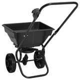Walk Behind Salt Spreader PVC and Steel 80x46x75 cm 15 L - Top-Down View