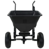 Walk Behind Salt Spreader PVC and Steel 106x73x76 cm 45 L